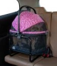 Pet Gear View 360 Pet Carrier & Car Seat with Booster Seat Frame for Small Dogs & Cats, Mesh Ventilation, Push Button Entry, No Tools Required, 4 Colors NEW Pink Floral VIEW 360 20-inch