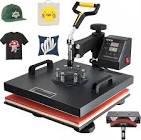 VEVOR 15x15 Heat Press Machine with Hat Press, 360° Swing Away Digital Tshirt Press Machine, Clamshell Heat Transfer Sublimation for Printing T-Shirt Hat Cap Pillow Bag