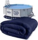 Shop Square 21-Foot Round Pool Liner Pad for Above Ground Swimming Pools - Prevents Punctures, Easy to Install, Extends Liner Life, Above Ground Pool Mat - Durable Eco-Friendly Material