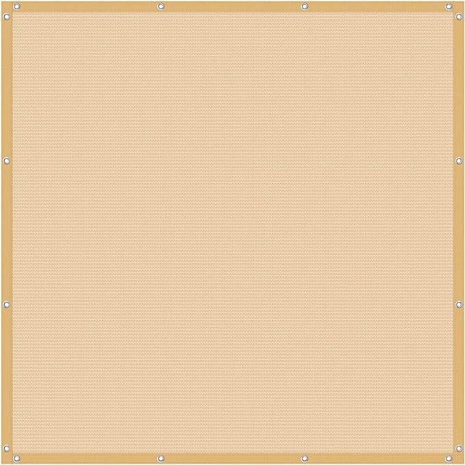 Sun Shade Cloth Shade Fabric Privacy Screen with Grommets for Patio Garden Pergola Carport Canopy Cover