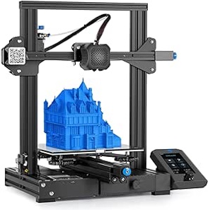 Official Creality Ender 3 V2 Upgraded 3D Printer with Silent Motherboard Branded Power Supply Carborundum Glass Platform Resume Printing Function, DIY FDM 3D Printers Build Size 8.66x8.66x9.84 inch