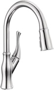 Delta Faucet Ophelia Pull Down Kitchen Faucet Chrome, Chrome Kitchen Faucets with Pull Down Sprayer, Kitchen Sink Faucet, Faucet for Kitchen Sink with Magnetic Docking Spray Head, Chrome 19888Z-DST