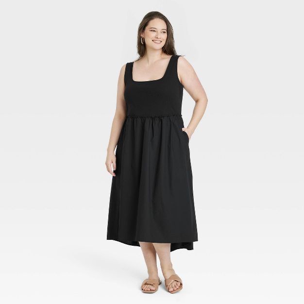 Women's Asymmetrical Midi Ballet Dress - A New Day™( Size XL)