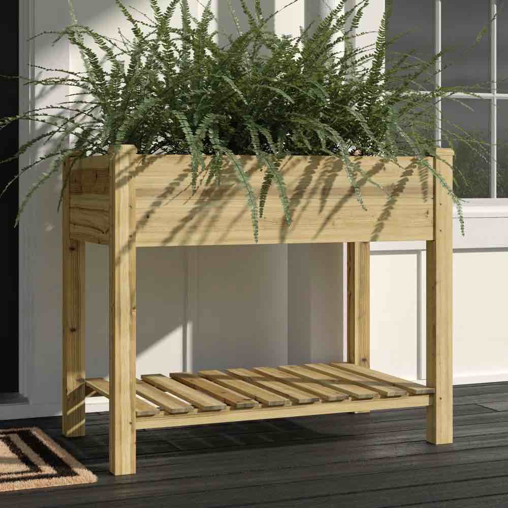 Abin Wood Elevated Planter