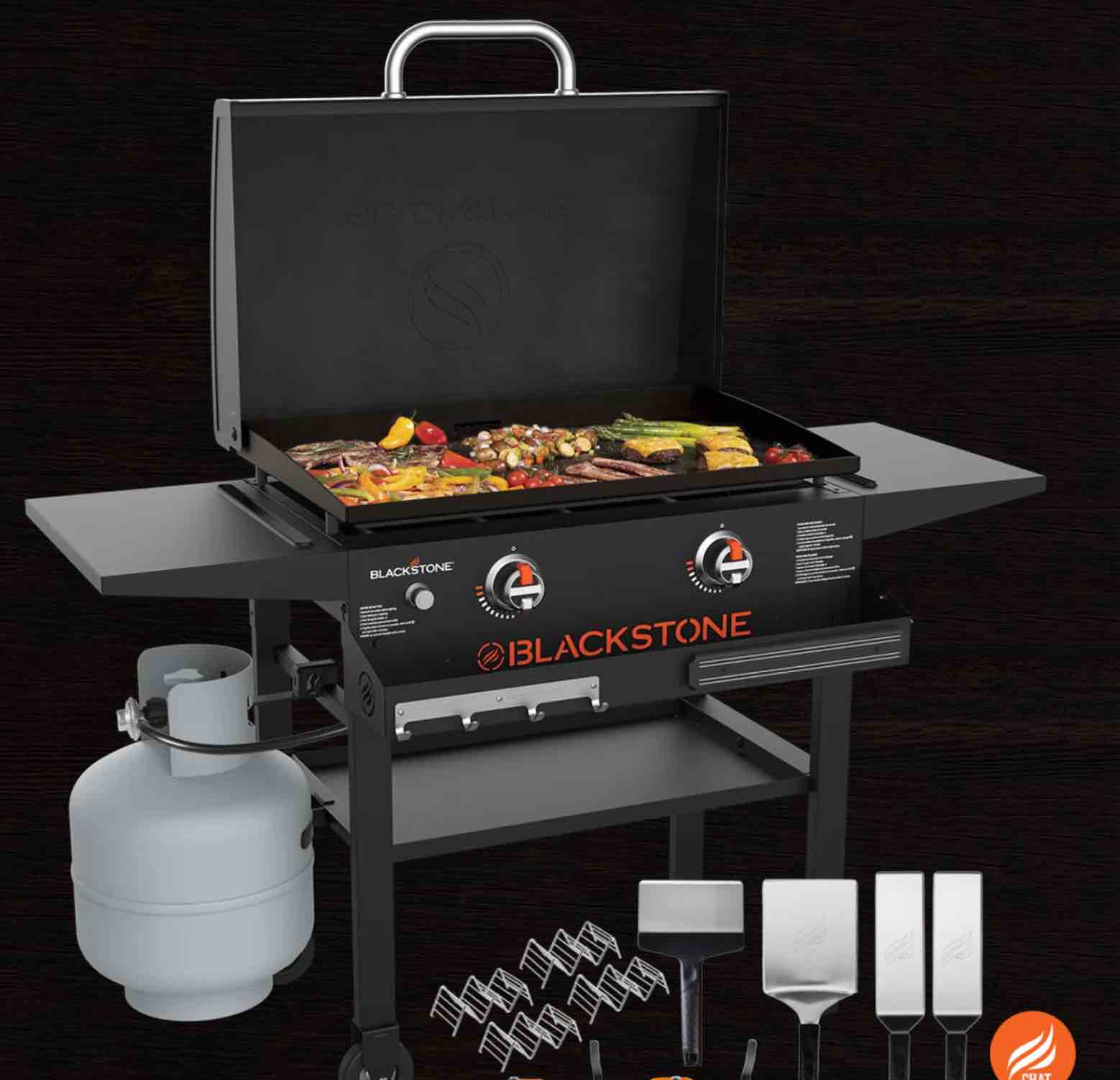 Blackstone 28" Griddle with Front Shelf and Cover