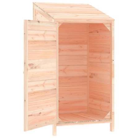( color withe ) VidaXL Outdoor Storage Shed Garden Shed Wooden Storage Shed Solid Fir Wood