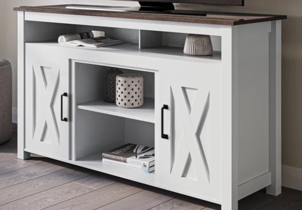 Burtville 47.65'' W TV Stand Media Console white(incomplete)