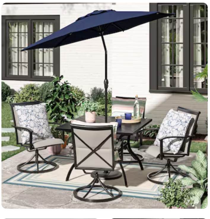 1k+ views last week allen + roth with STAINMASTER Blue Green Border 5 X 7 (ft) Blue-green Outdoor Border 