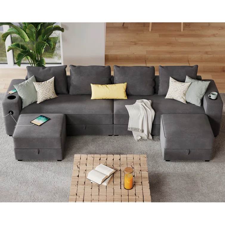 Trevett Upholstered Sectional ( 1 Ottoman Only)