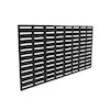 barrette outdoor 3 ft. x 6 ft. Boardwalk Black Polypropylene Decorative Screen Panel