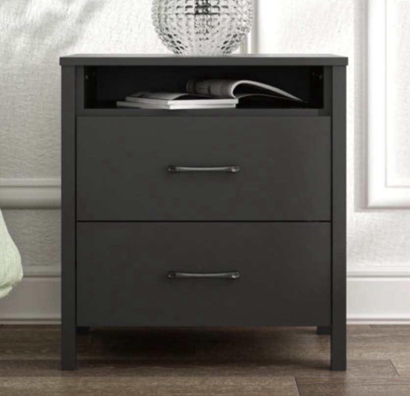 Allysyn 22.7" 2 Drawer Nightstand