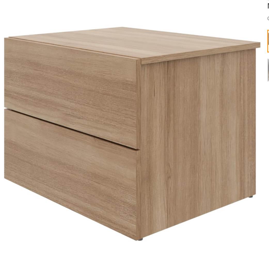 Nexera 341188 James Nightstand with 2-Drawers