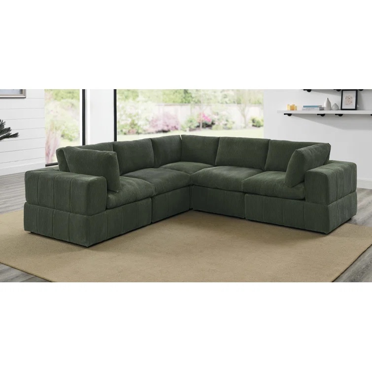 Antino 108.5" Wide Symmetrical Modular Corner Sectional(incomplete 1 corner only )