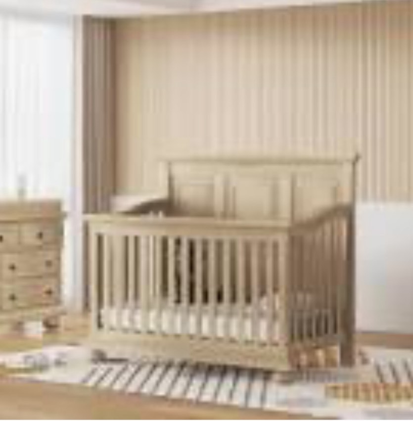 Grafing 4-in-1 Convertible Crib(incomplete box 2 of 2 )
