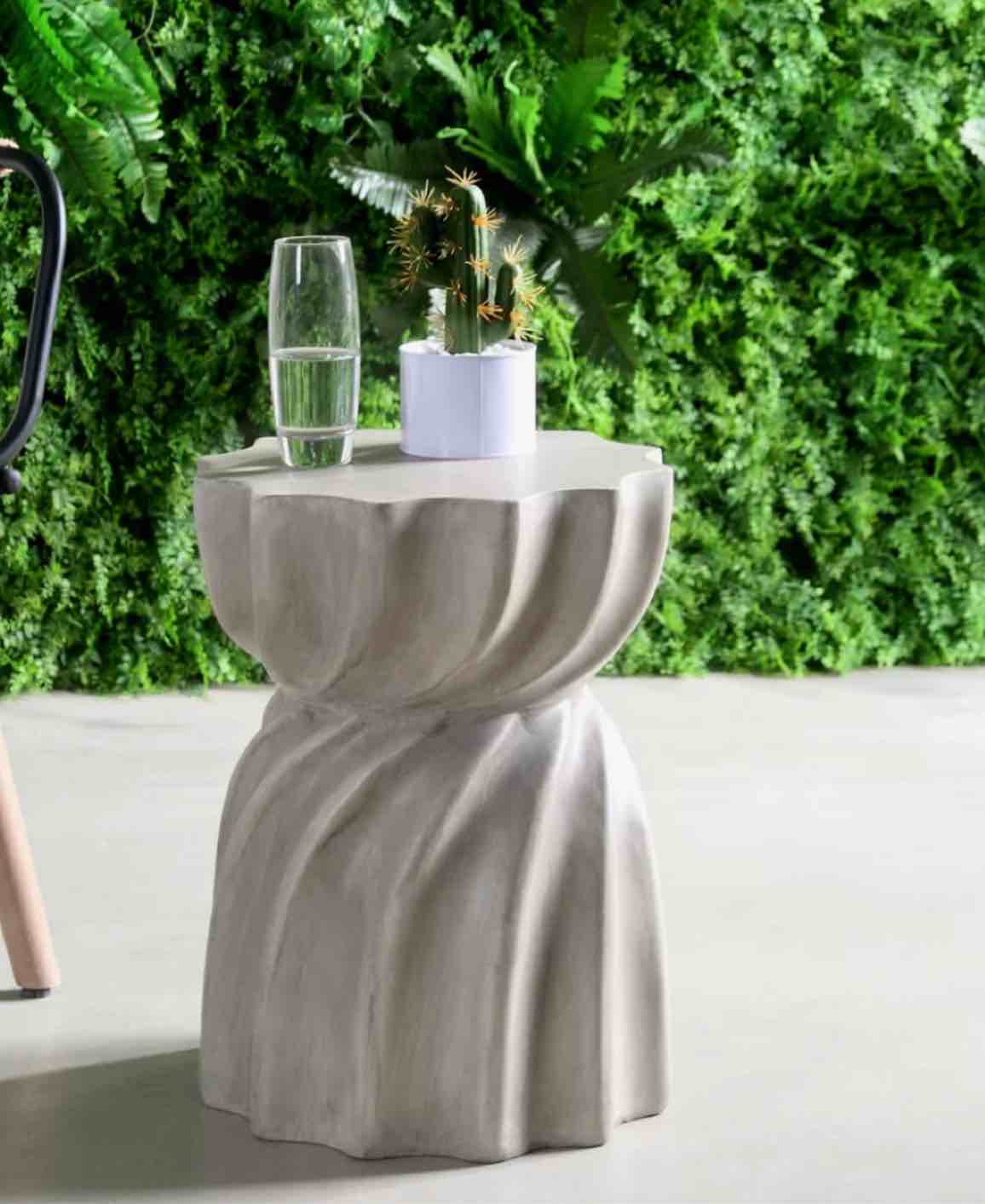 Rempe Stone/Concrete Side Table