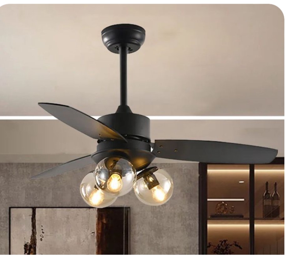 42" Maragozakis 3 - Blade Propeller Ceiling Fan with Remote Control and Light Kit Included( only lamp) 