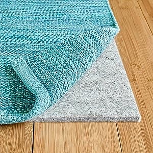 Felt Area Rug Pad 8x10-1/4" Thick Under Rug Non Slip Pad for Hardwood Floors,Cushioned Gripper Pads for Carpet