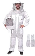 Professional Bee Suit for Men Women, Beekeeping Suit Beekeeper Suit with Glove &Ventilated Hood, Multi-Size Bee Outfit for Backyard and Bee Keeper
