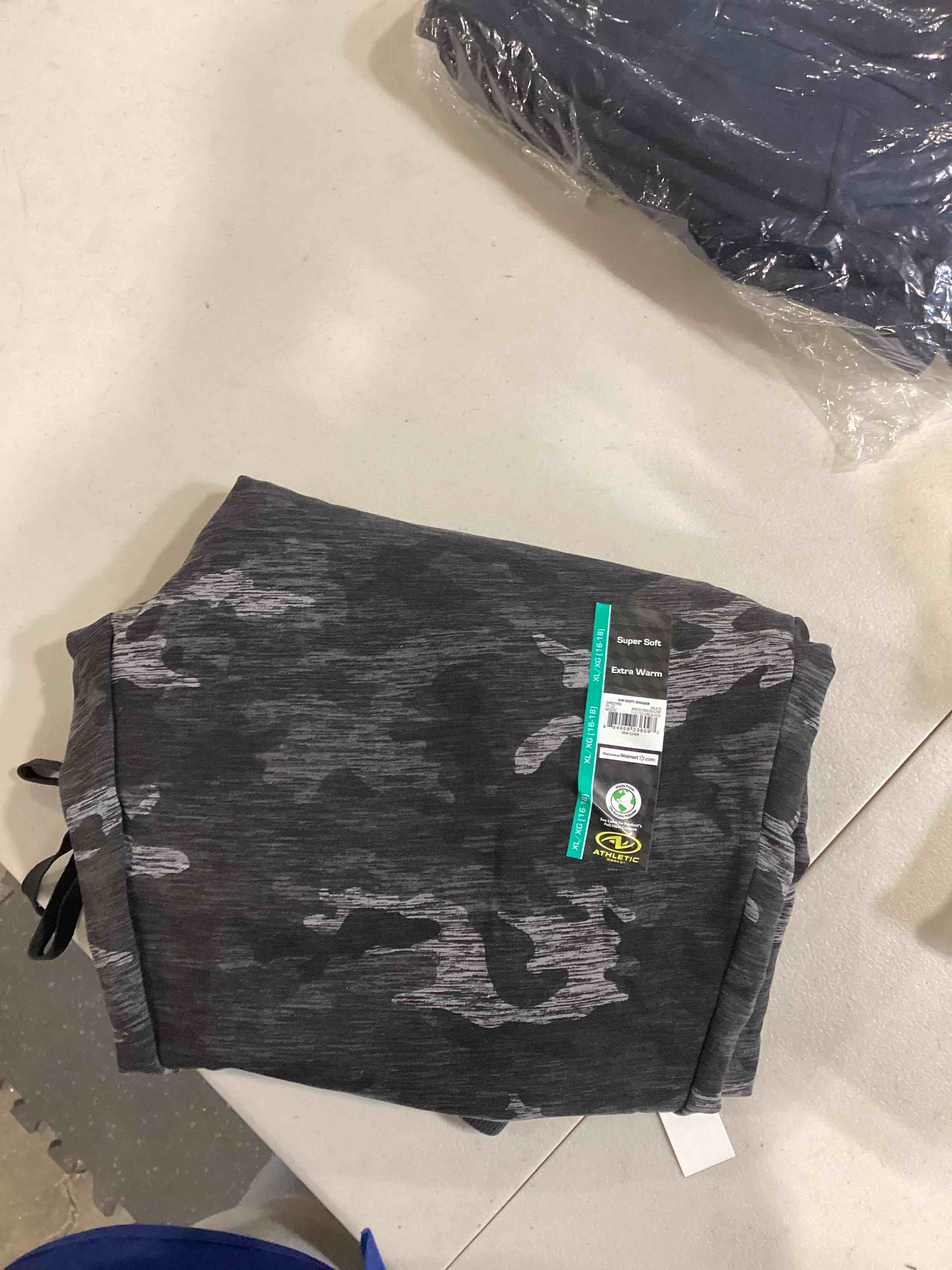 Athletic Work Black Camo Women's Soft Jogger Pants (3X)