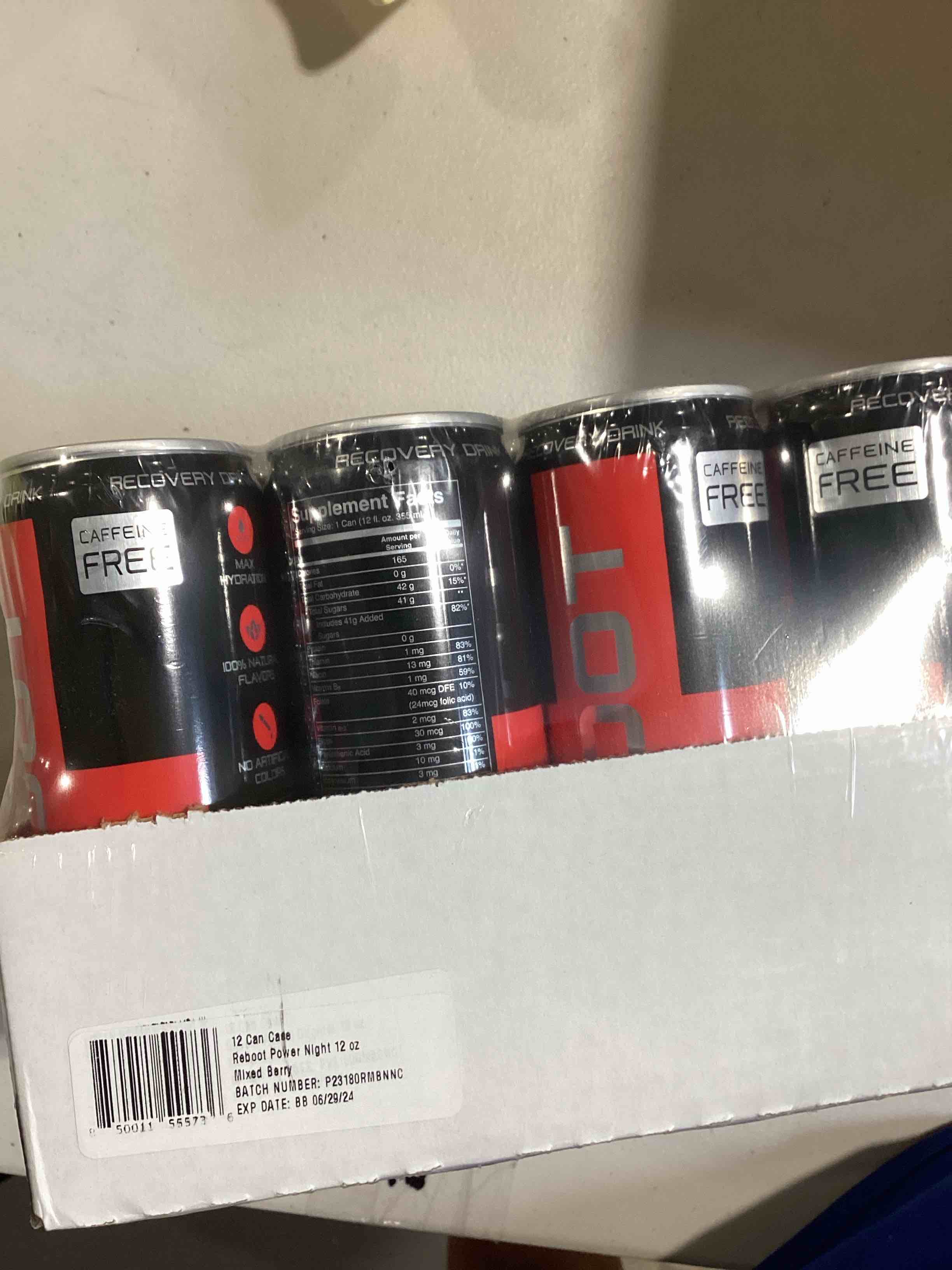 Reboot Power Night 12 ox Mixe berry 12 pack