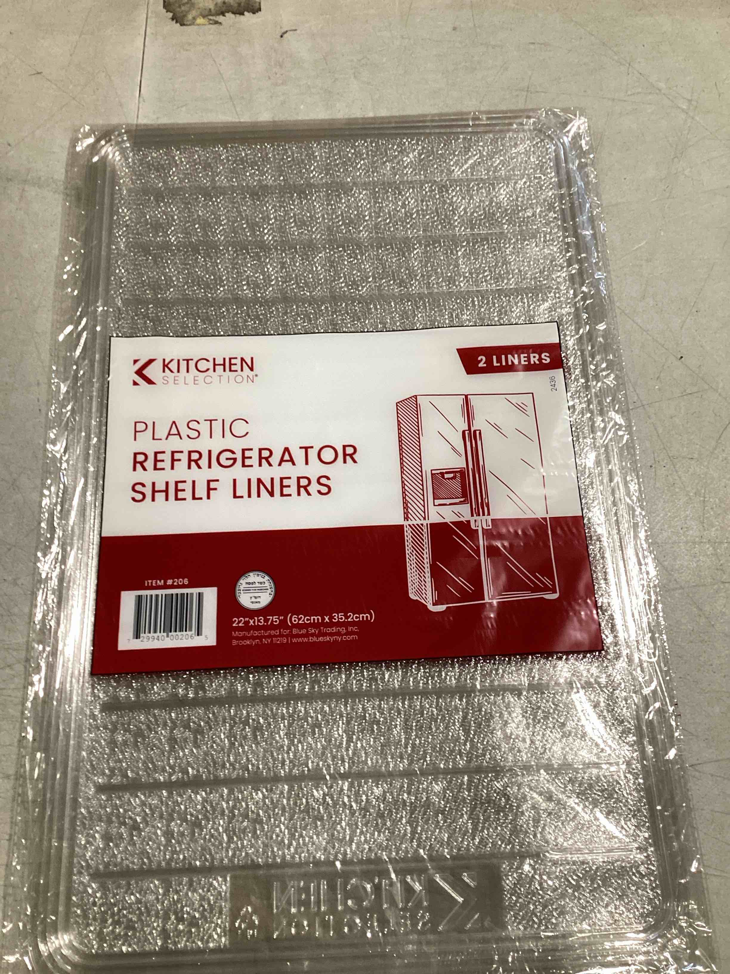 Blue Sky Extra-Durable Disposable Refrigerator Shelf Liners (2 Pack) - 22"x13.75" | Premium Plastic Kitchen Organizers - Perfect for Busy Families & Easy Cleanup