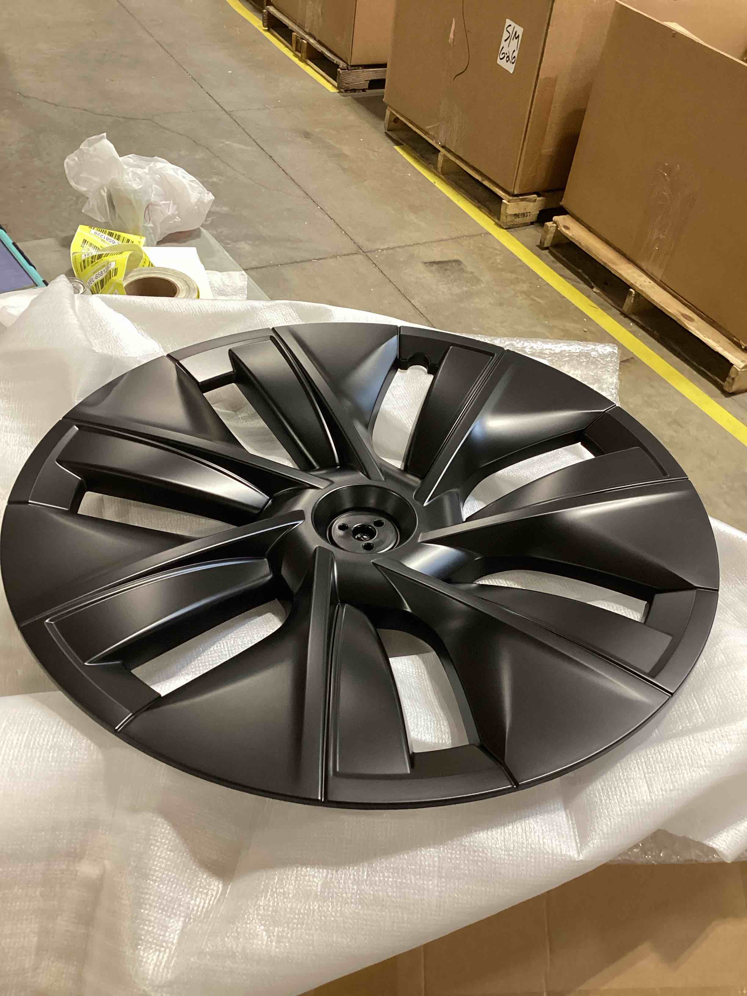 19" Wheel Cover HubCap Fits for Model Y 2020-2023, Wheel Cover Hubcaps 19 Inch Matte Black Model Y Accessories 4 PCS (2020-2023 Model Y)