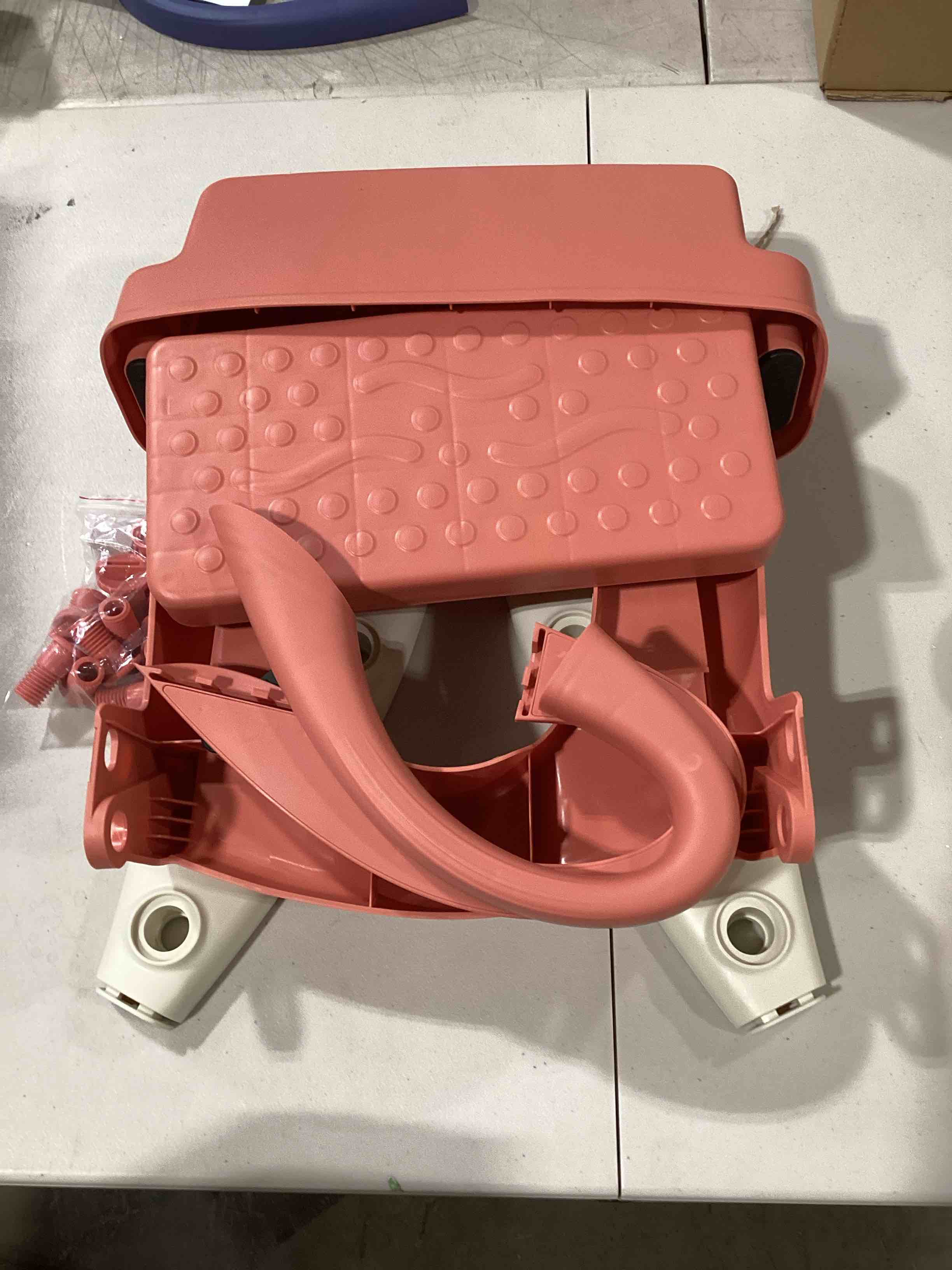 Potty Training Toilet, Toddler Toilet Seat with Step Stool, Foldable Potty Chair for Kids Boys Girls, Potty Training Seat for Toilet with Handles, Anti-Slip, Height Adjustable (Gray)