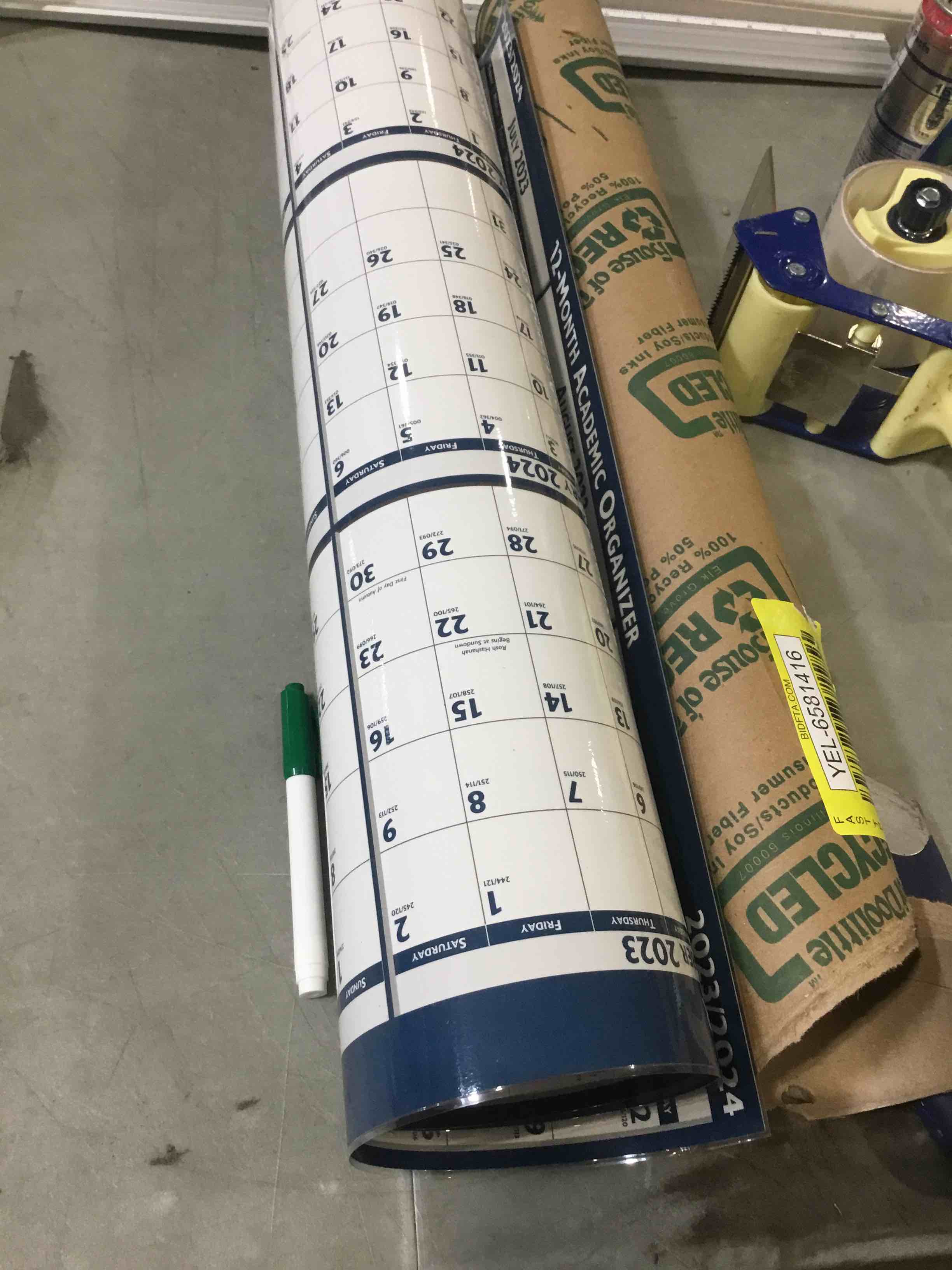 House of Doolittle 2023 Laminated Wall Calendar, Reversible, Horizontal/Vertical, 66 x 33 Inches, January - December (HOD3962-23)