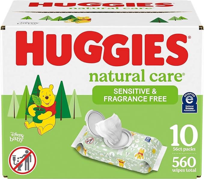 Huggies Natural Care Sensitive Unscented Baby Wipes - 560ct
