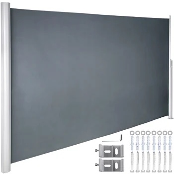 9'8" W x 1' D Manual Retraction Side Awning