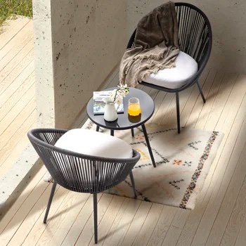 Kulp 19.6'' Long Bistro Set with Cushions