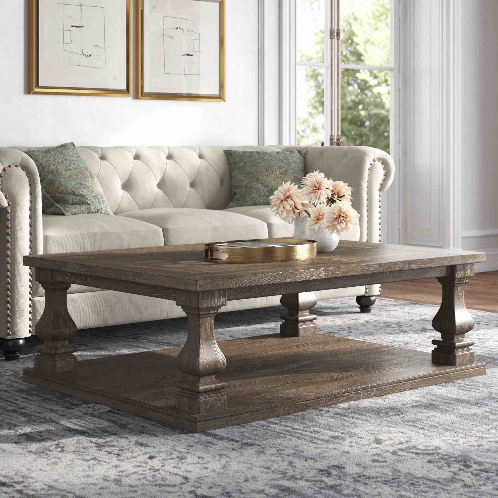 Briana Floor Shelf Coffee Table