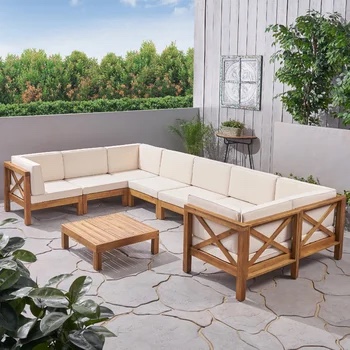 Outdoor 9 Piece Sectional Seating Group (incomplete armless chair only)