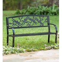 Alecea Steel Garden Bench INCOMPLETE