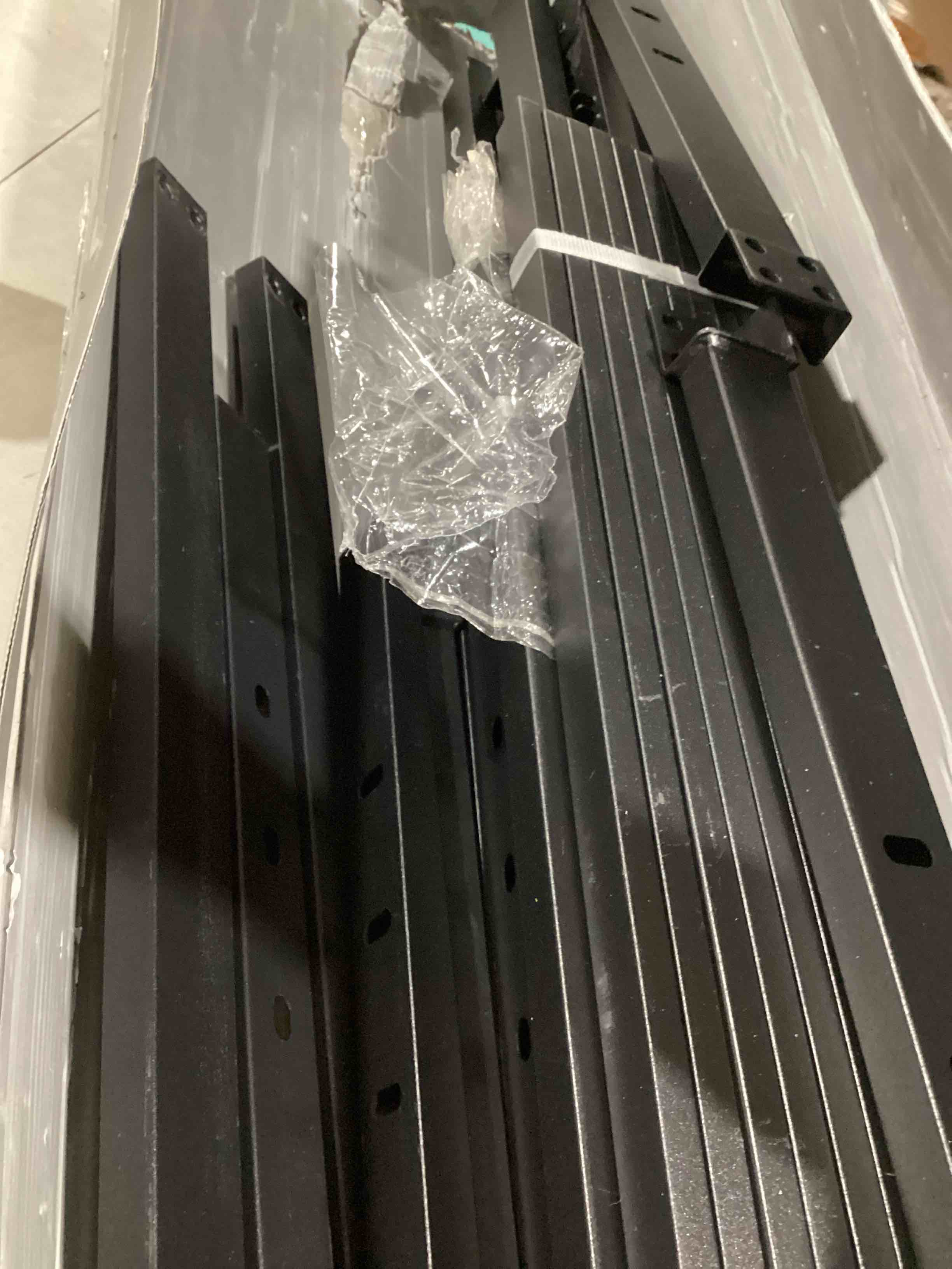 Condition photo showing As Is for Maenizi Full Size Bed Frame No Box Spring Needed, 20 Inch Heavy Duty Metal Platform Bed Frame Full Support Up to 3000 lbs, Easy Assembly, Noise Free, Black