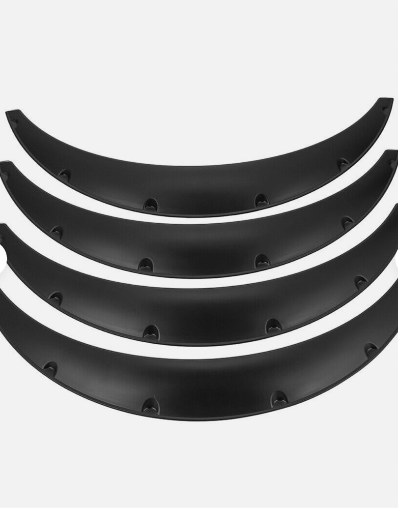 thumbnail image 2 of Universal Car Fender Flares – 4 Pcs, Flexible Durable Body Wheel Arches, Front & Rear, Unbranded 2 of 3