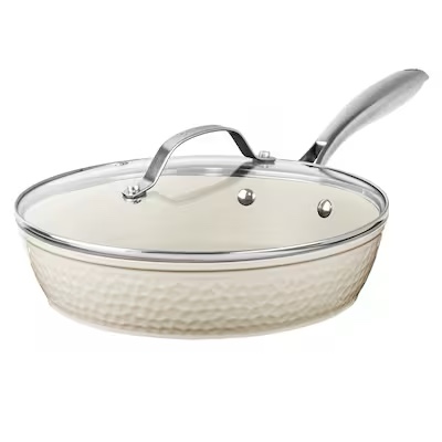 Gotham Steel 14-in Aluminum Cooking Pan with Lid