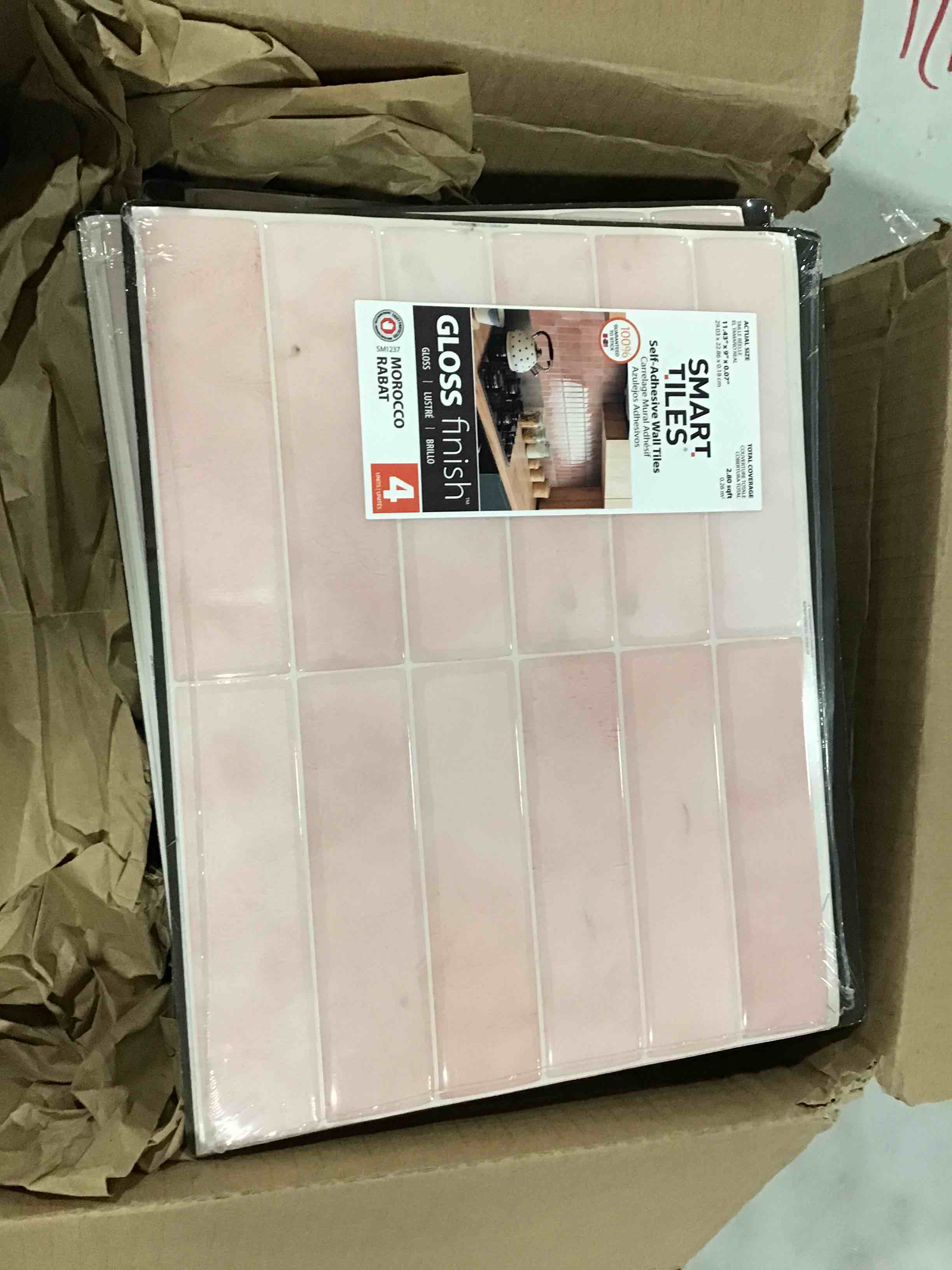 Peel and Stick Gel Backsplash Tile Morocco 11.5'' x 9''