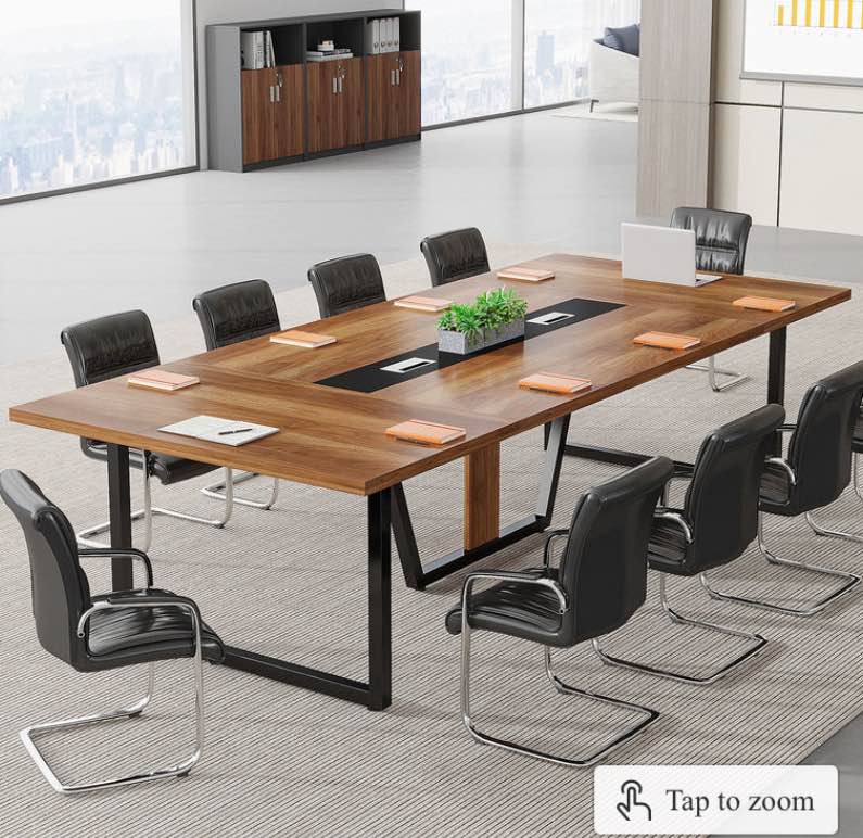 8FT Conference Table, 94.49" Large Meeting Table for 10 People(incomplete box a)