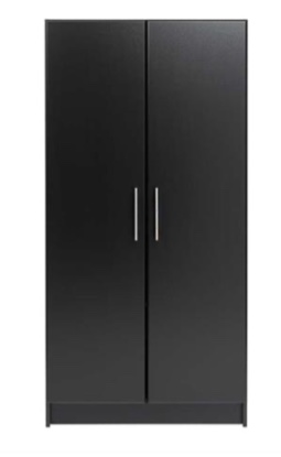 Prepac Elite Collection Tall 2 Door Cabinet (Black) 