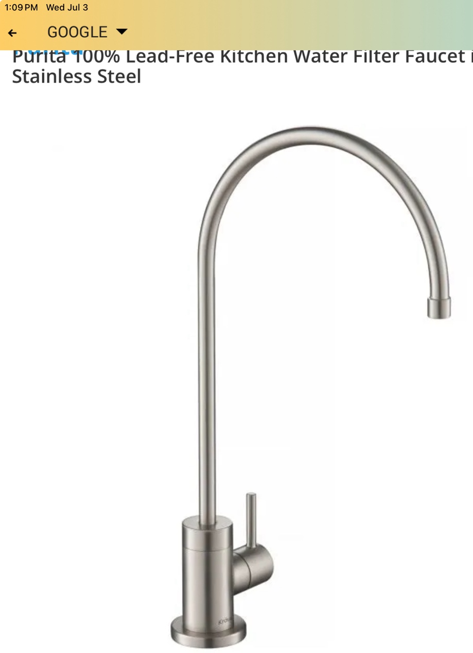 Kraus Purita 100% Lead-Free Kitchen Water Filter Faucet
