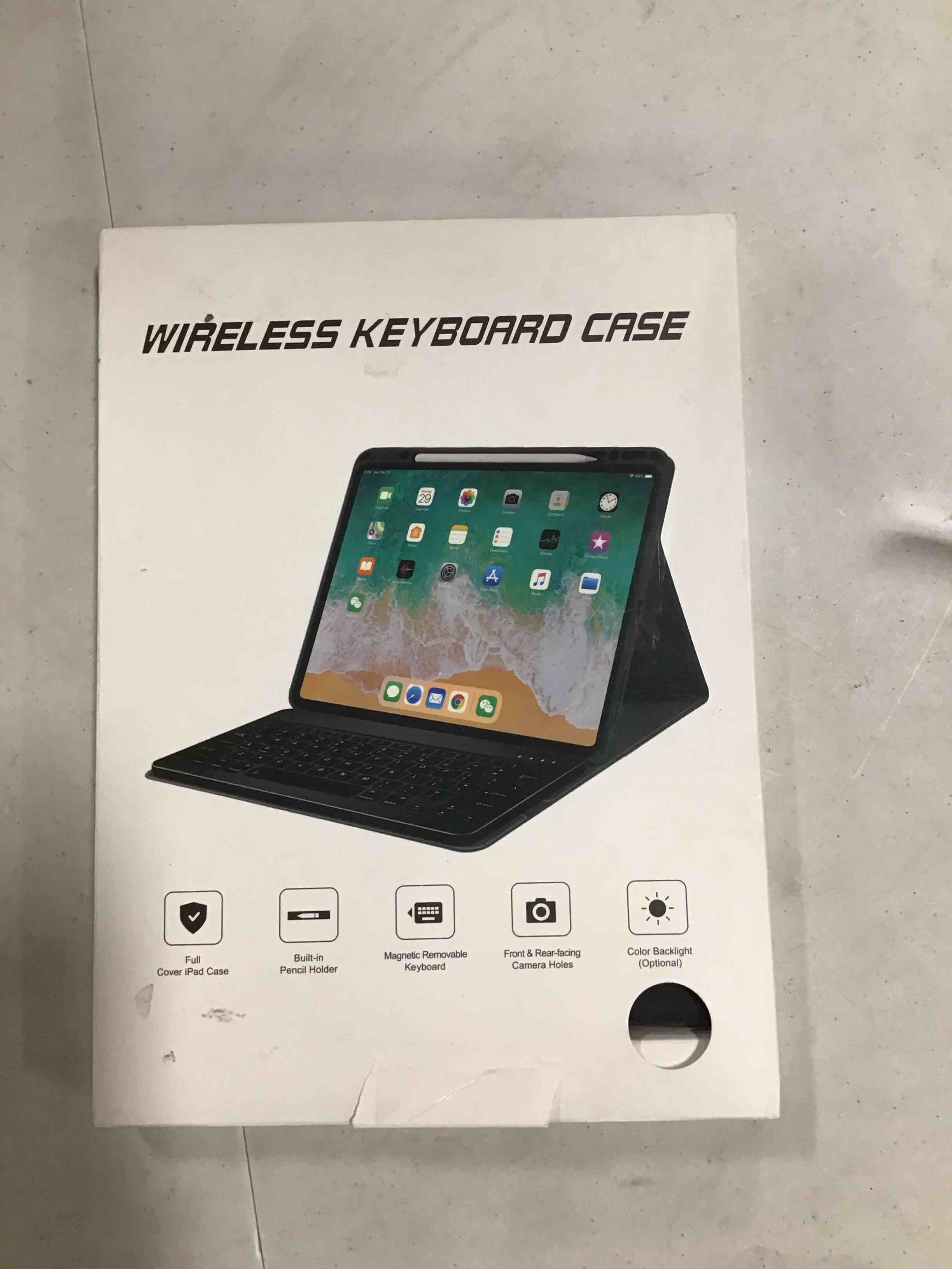 Keyboard Case for iPad Pro 2022 11-inch(4th Gen),Air 5th 4th Gen 2022/2020, Pro 11 1st/2nd/3rd 2018/2020/2021, 10.9 inch Case with Pencil Holder, Backlit Detachable BT Keyboard, Smart Folio(Black) 10.9"/11" for Air 5/Air 4/Pro 1st/2nd/3rd/4th Gen Black