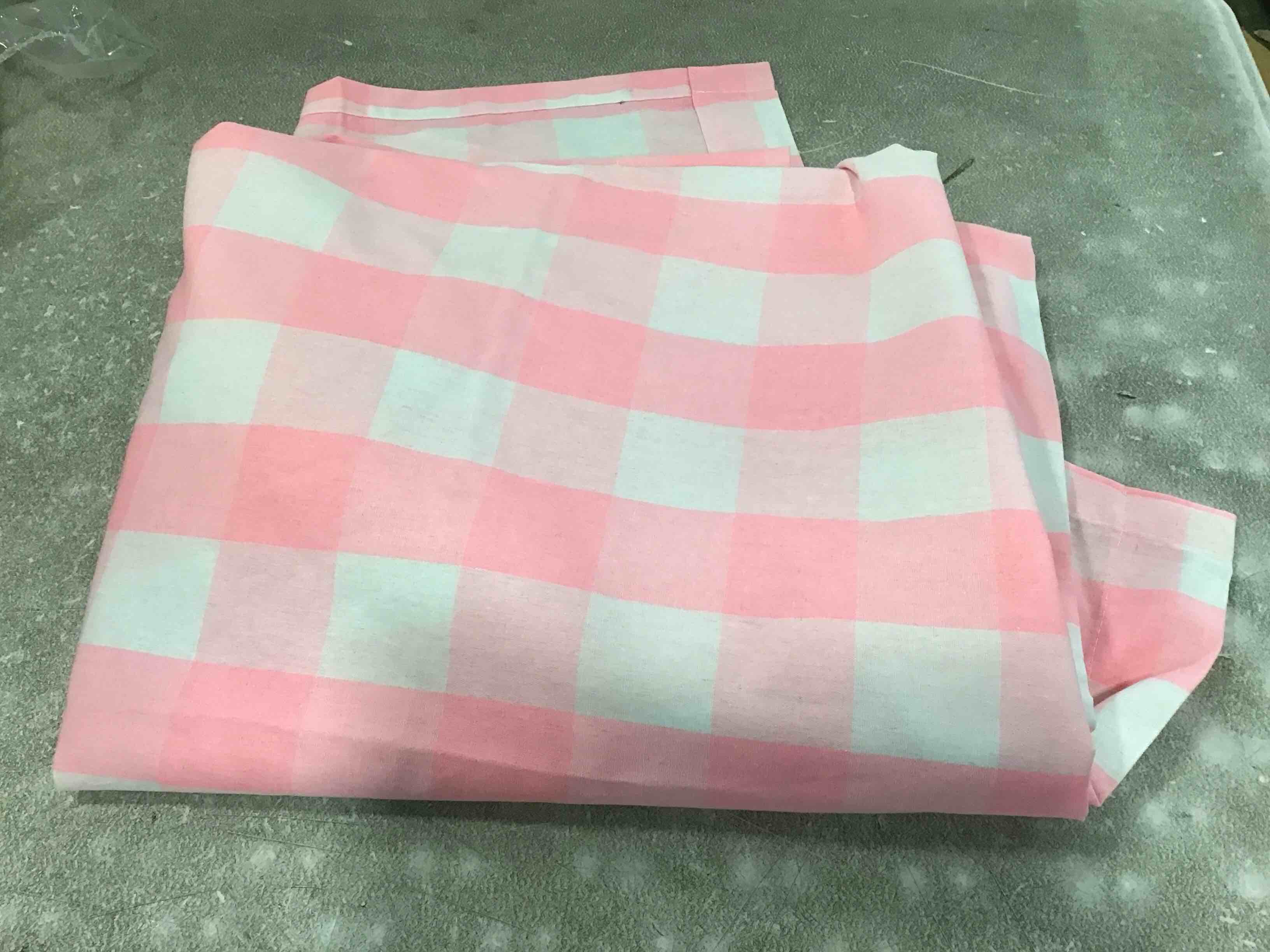 2 panel pink curtain