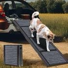 Extra Long 67” Dog Ramp for Car Heavy Duty Foldable Dog Ramp for Large Dogs Stairs with Non-Slip Rug Surface, 17" Wide Pet Steps for Car, SUV & Trucks, Dog Ladders for Medium Small Dogs Up to 250Lbs