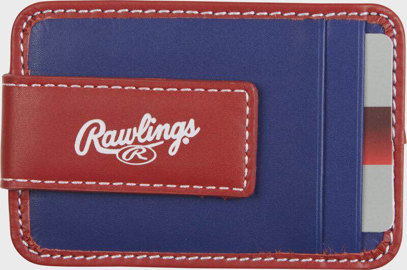 RAWLINGS "POP" BASEBALL STITCH FRONT POCKET WALLET