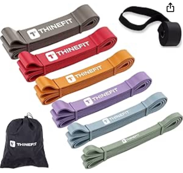 Resistance Bands, Pull Up Assist Bands - Workout Bands, Eexercise Bands, Long Resistance Bands Set for Working Out, Fitness, Training, Physical Therapy for Men Women