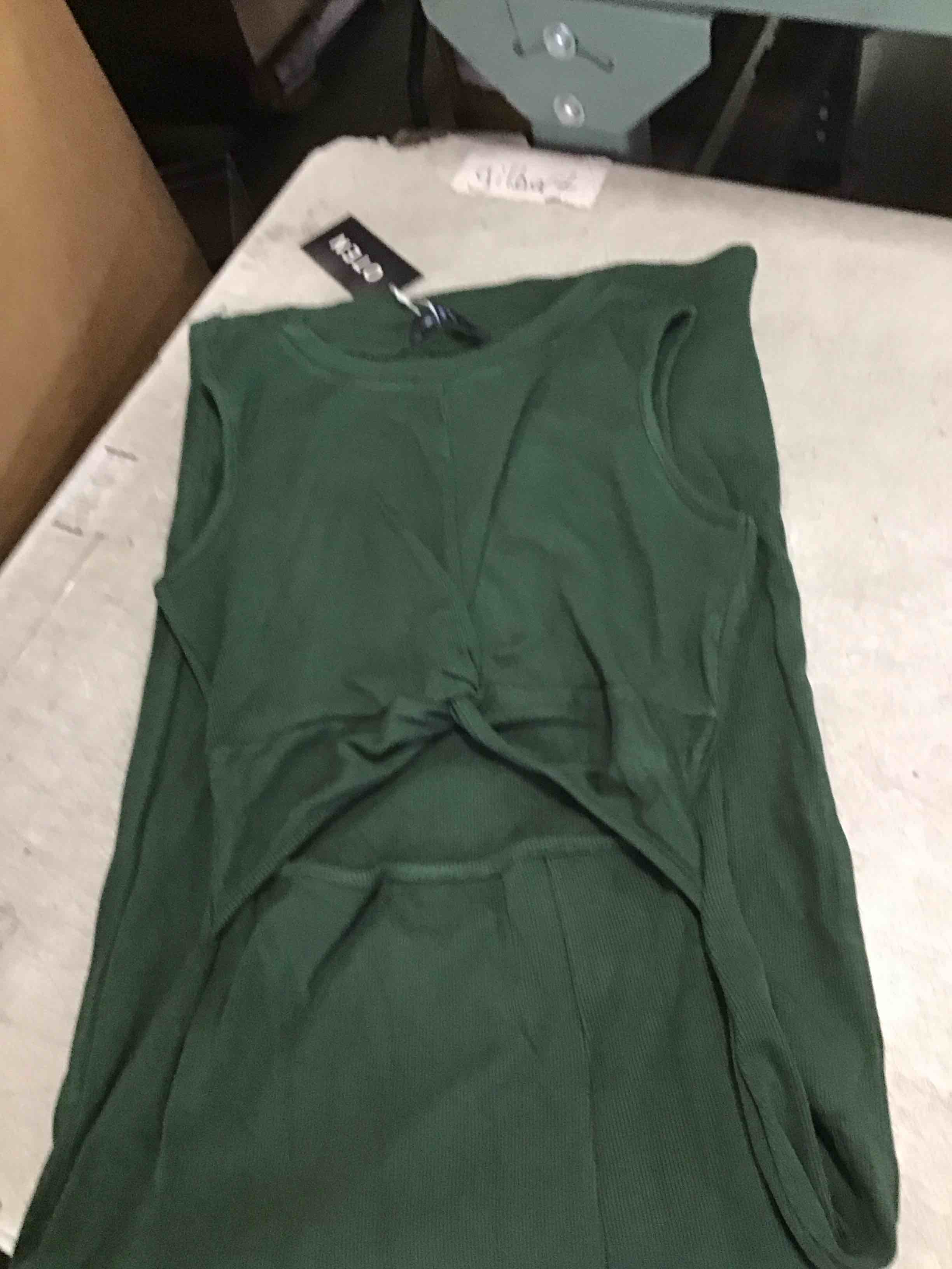 AOHITE Women's Summer Sleeveless Cutout Bodycon Midi Dress Crew Neck Slit Ribbed Knit Tank Top Long Dress