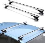 Universal Roof Rack Adjustable 48" Cross Bars, Upgraded Aluminum Alloy Car Roof Rack Carrier Holders Brackets, for Ski Luggage Rack Kayak Bike Canoe Snowboard Cargo Basket,165LB/75KG Capacity