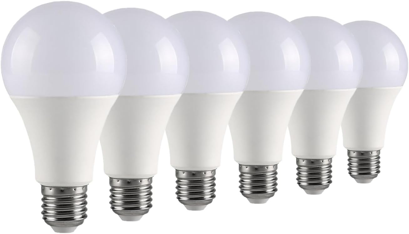 UL Listed 6-Pack 3 Way Light Bulbs 50 100 150 Watt Equivalent, Perfect for Reading, Standard A19 Indoor Led Bulb Soft White 3000K, 5/10/15 Watt Energy Efficient Bulb