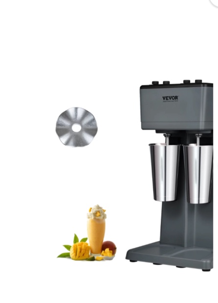 BENTISM BENTISM Milkshake Maker, 375W x 2 Electric Milkshake Machine, Double Heads Drink Mixer Blender Machine, 3-Speed Milkshake Mixer with 2 x 820 ml Stainless Steel Cups, for Commercial and Home